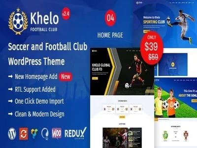 Theme Khelo Soccer Sports WordPress Theme