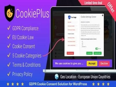 Plugin Cookie Plus GDPR Cookie Consent Solution for WordPress Plugin Cookie Plus GDPR Cookie Consent Solution for WordPress