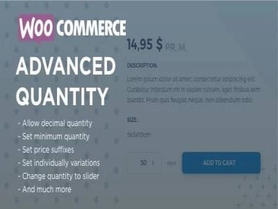 Plugin WooCommerce Advanced Quantity Plugin WooCommerce Advanced Quantity