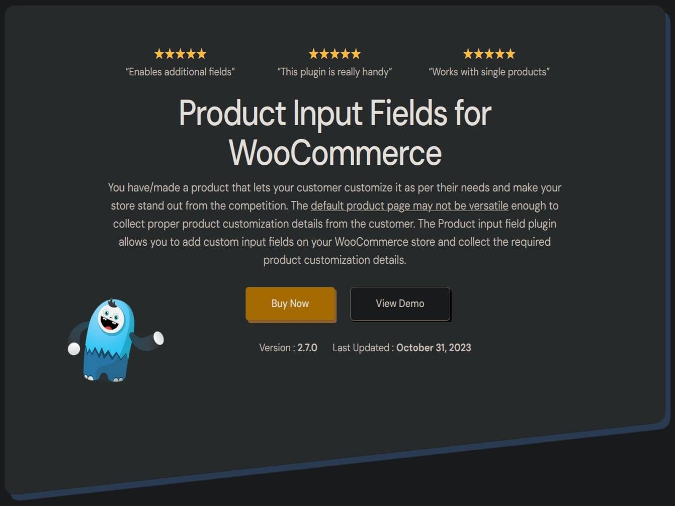 Plugin Product Input Fields for WooCommerce Pro Plugin Product Input Fields for WooCommerce Pro