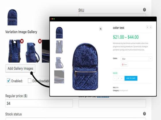 Plugin Additional Variation Images Gallery For WooCommerce