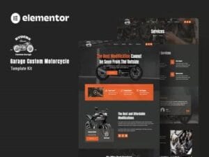 Theme Ryders Garage Custom Motorcycle Elementor Template Kit