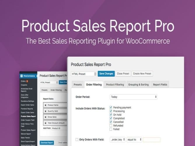 Plugin Product Sales Report Pro for WooCommerce Plugin Product Sales Report Pro for WooCommerce