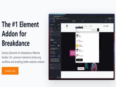 Plugin Destiny Elements Addon for BreakDance