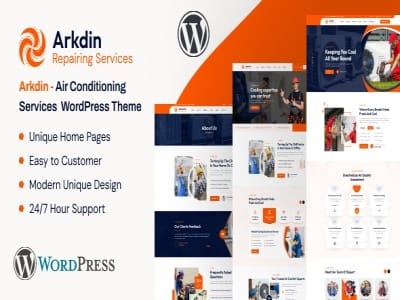 Theme Arkdin - Air Conditioning Services WordPress Theme Theme Arkdin - Air Conditioning Services WordPress Theme